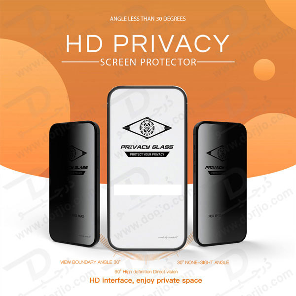خرید گلس Privacy حریم شخصی Xiaomi 13T Pro مارک Mietubl