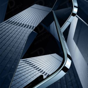 خرید گلس شیشه ای تمام شفاف iPhone 12 Pro Max با ابزار مخصوص نصب مارک XUNDD سری AXE