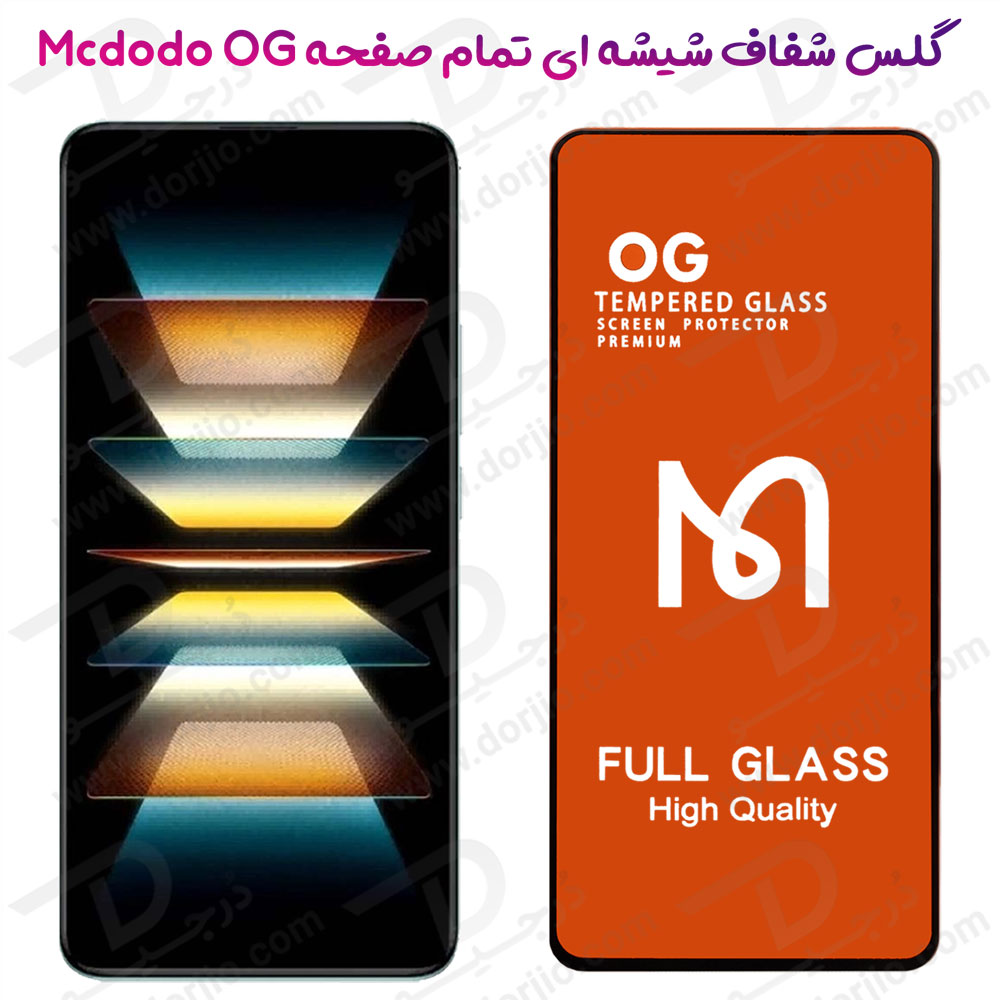 گلس شیشه ای تمام صفحه Vivo T1 مدل Mcdodo OG