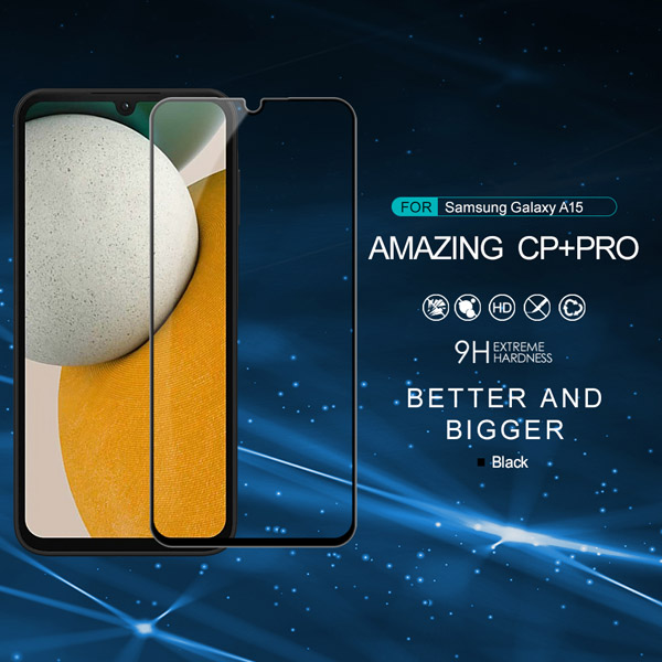 خرید گلس شیشه ای نیلکین Samsung Galaxy A15 مدل CP+PRO Tempered Glass