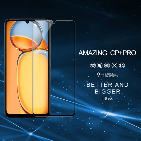 خرید گلس شیشه ای نیلکین Xiaomi Poco C65 مدل CP+PRO Tempered Glass
