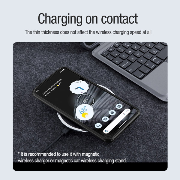 قاب ضد ضربه مگنتی نیلکین Google Pixel 8 مدل Super Frosted Shield Pro Magnetic