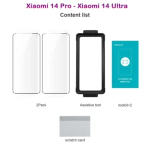 نانو برچسب منحنی Xiaomi 14 Pro مارک نیلکین مدل Impact Resistant Curved Film - پک 2 عددی