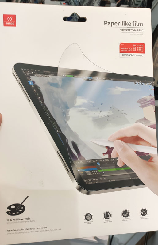 خرید برچسب شفاف صفحه نمایش تبلت iPad Pro 11 2020 مارک XUNDD مدل Paper Like Film