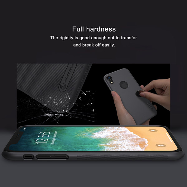 خرید قاب محافظ حفره لوگو iPhone XR مارک نیلکین مدل Super Frosted Shield With LOGO cutout