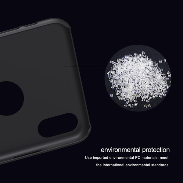 خرید قاب محافظ حفره لوگو iPhone XS Max مارک نیلکین مدل Super Frosted Shield With LOGO cutout
