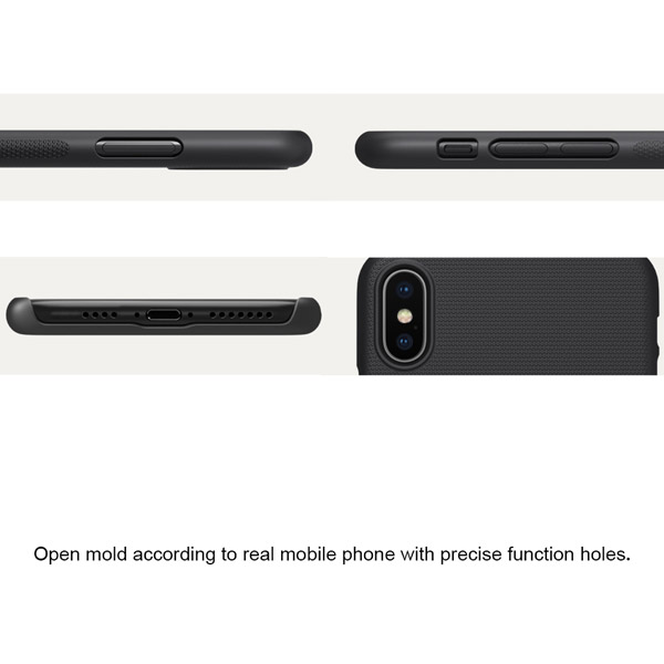 خرید قاب محافظ حفره لوگو iPhone XS Max مارک نیلکین مدل Super Frosted Shield With LOGO cutout