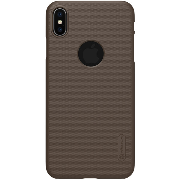 خرید قاب محافظ حفره لوگو iPhone XS Max مارک نیلکین مدل Super Frosted Shield With LOGO cutout