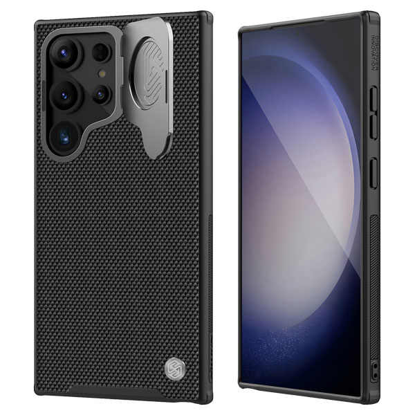خرید قاب محافظ کمرا استند نیلکین Samsung Galaxy S24 Ultra مدل Textured Prop