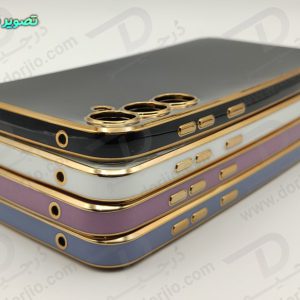 خرید قاب ژله ای فریم طلایی Samsung Galaxy A15 5G مدل My Case