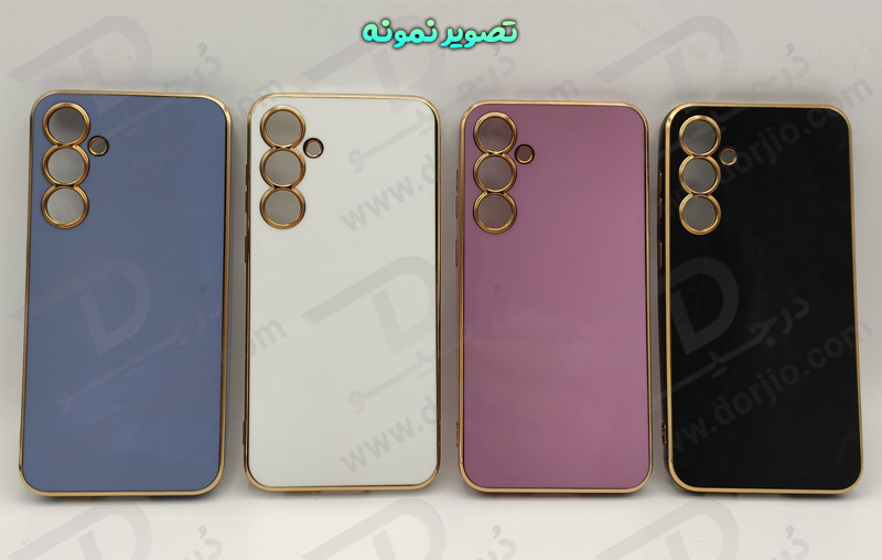 خرید قاب ژله ای فریم طلایی Samsung Galaxy A15 مدل My Case