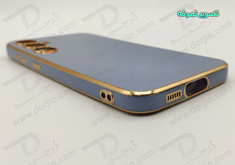 خرید قاب ژله ای فریم طلایی Samsung Galaxy A55 مدل My Case
