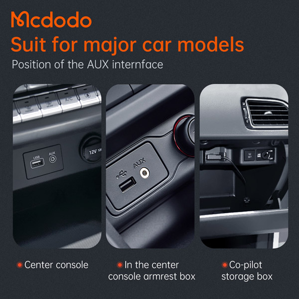 خرید کابل تبدیل فنری Type-C به جک 3.5mm هدفون AUX مارک مک دودو Mcdodo CA-0900 طول 1.8 متر