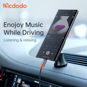 خرید کابل تبدیل فنری Type-C به جک 3.5mm هدفون AUX مارک مک دودو Mcdodo CA-0900 طول 1.8 متر