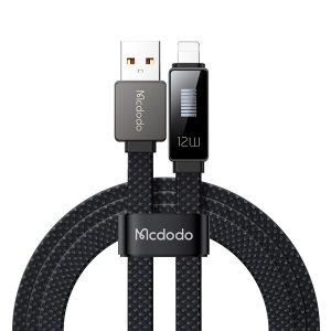 خرید کابل شارژ و دیتا USB به Lightning هوشمند دیجیتالی LED دار مک دودو Mcdodo CA-4970