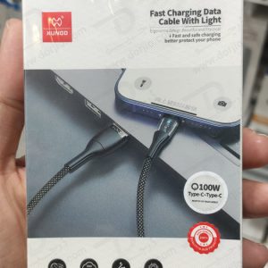 خرید کابل 1.2 متری 100 وات فست شارژ Type-C به Type-C دیجیتالی XUNDD XDDC-020