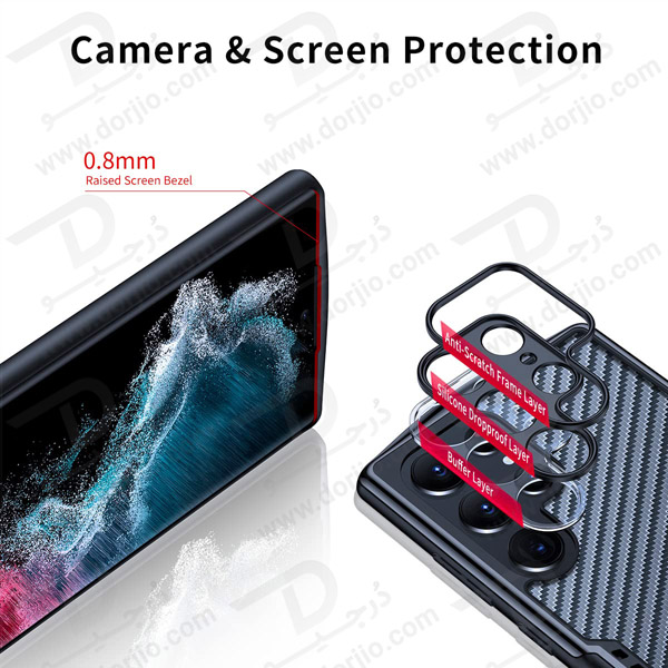 خرید کریستال شیلد دودی مات Samsung Galaxy S23 Ultra مارک XUNDD سری Game