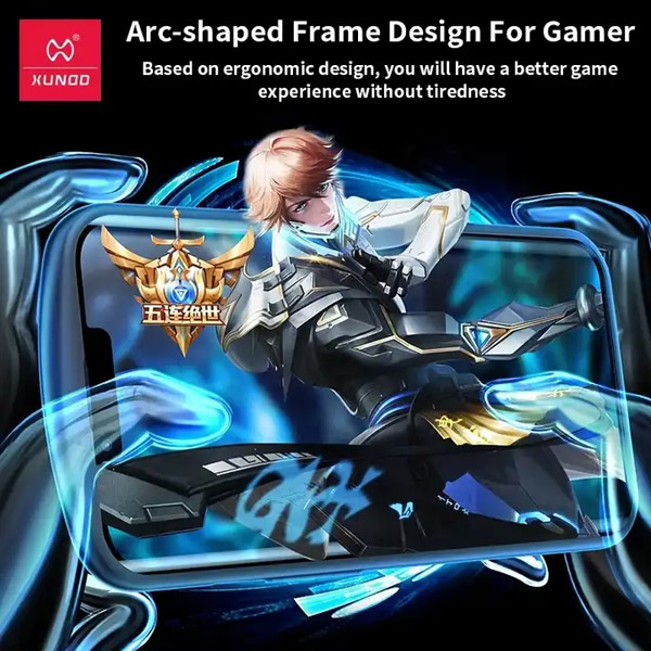 خرید کریستال شیلد دودی مات iPhone 14 Pro Max مارک XUNDD سری Game