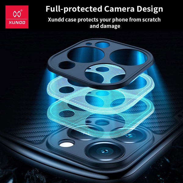 خرید کریستال شیلد دودی مات iPhone 14 Pro Max مارک XUNDD سری Game