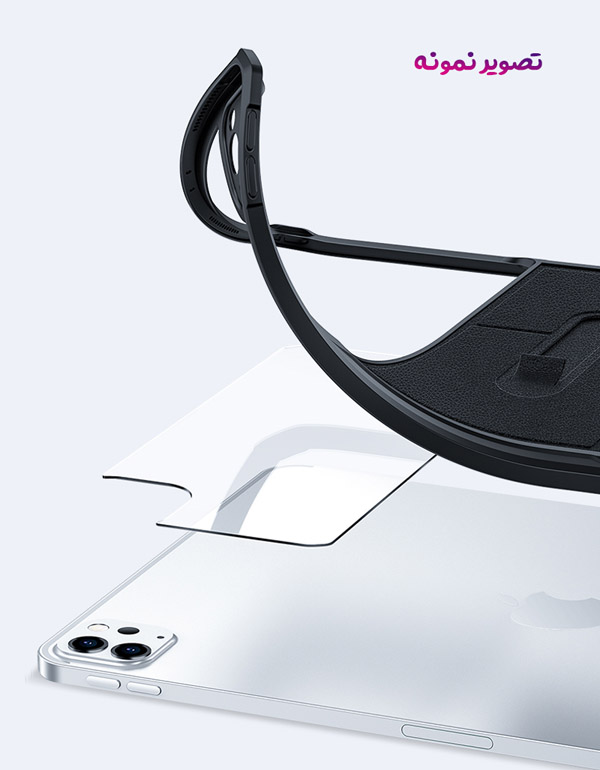 خرید کریستال شیلد شفاف پایه دار تبلت iPad Pro 12.9 2021 مارک XUNDD سری Beatle