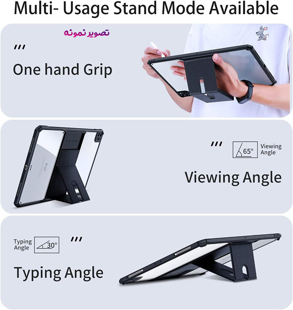 خرید کریستال شیلد شفاف پایه دار تبلت iPad Pro 12.9 2021 مارک XUNDD سری Beatle