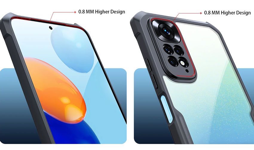 خرید کریستال شیلد شفاف گوشی Xiaomi Redmi Note 11 4G مارک XUNDD سری Beatle