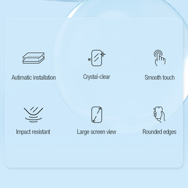 خرید گلس شیشه ای ایربگ دار با ابزار مخصوص نصب iPhone 15 Pro Max برند نیلکین مدل EZ SET