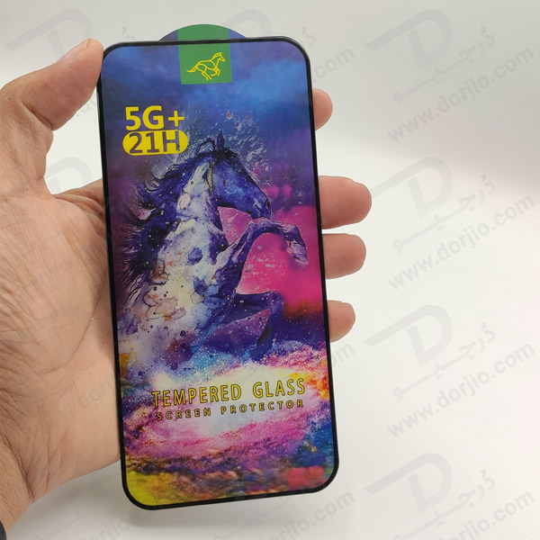 خرید گلس شیشه ای شفاف iPhone 15 Pro Max مدل 5G Plus 21H