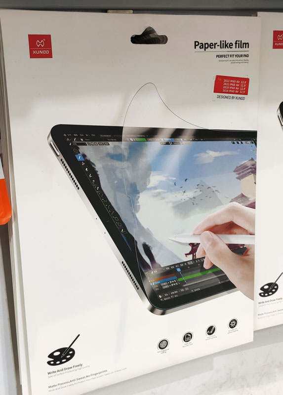 خرید برچسب شفاف صفحه نمایش تبلت iPad Pro 12.9 2021 مارک XUNDD مدل Paper Like Film