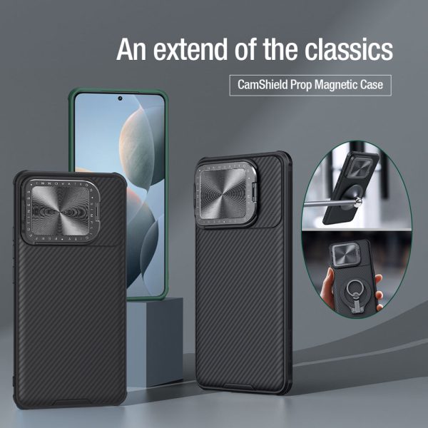 خرید قاب ضد ضربه مغناطیسی کمرا استند نیلکین Xiaomi Redmi K70 مدل CamShield Prop Magnetic