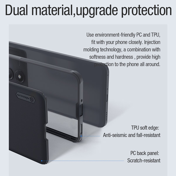 خرید قاب ضد ضربه مگنتی نیلکین Xiaomi Redmi K70 Pro مدل Super Frosted Shield Pro Magnetic