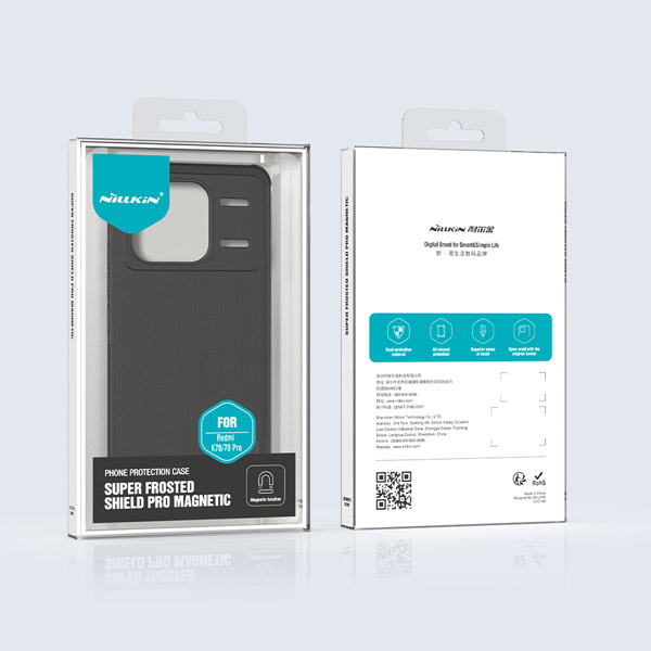 خرید قاب ضد ضربه مگنتی نیلکین Xiaomi Redmi K70 مدل Super Frosted Shield Pro Magnetic