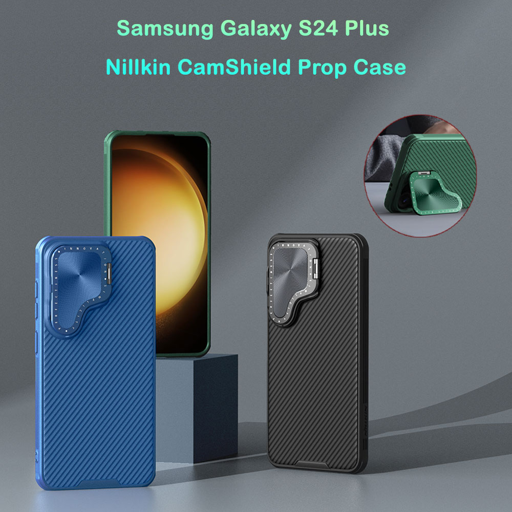 خرید قاب ضد ضربه کمرا استند نیلکین Samsung Galaxy S24 Plus مدل Camshield Prop
