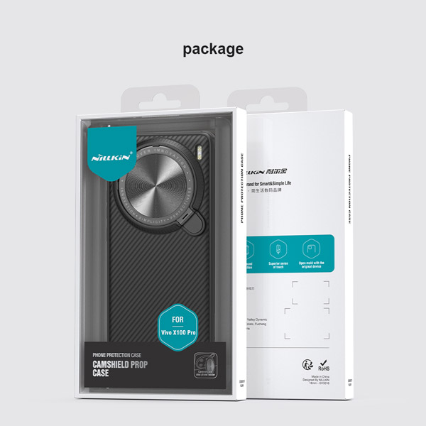 خرید قاب ضد ضربه کمرا استند نیلکین Vivo X100 مدل CamShield Prop