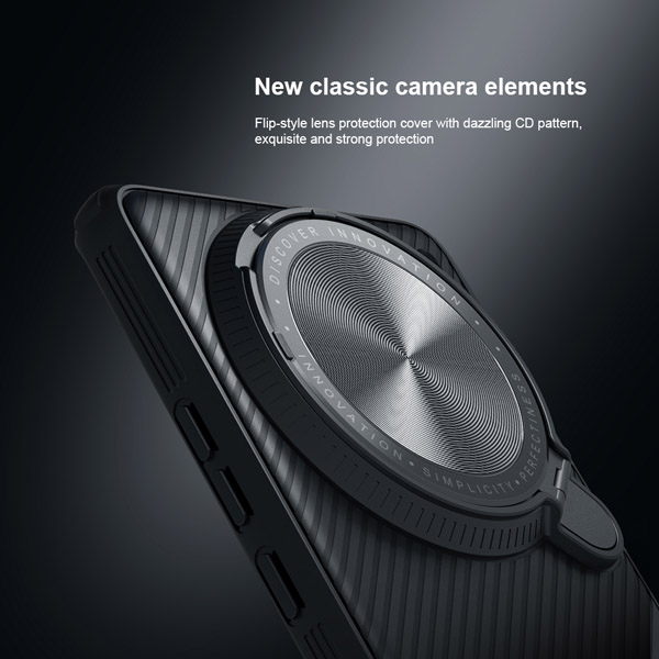 خرید قاب ضد ضربه کمرا استند نیلکین Vivo X100 مدل CamShield Prop