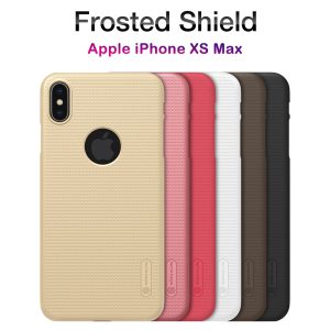 قاب محافظ حفره لوگو iPhone XS Max مارک نیلکین مدل Super Frosted Shield With LOGO cutout