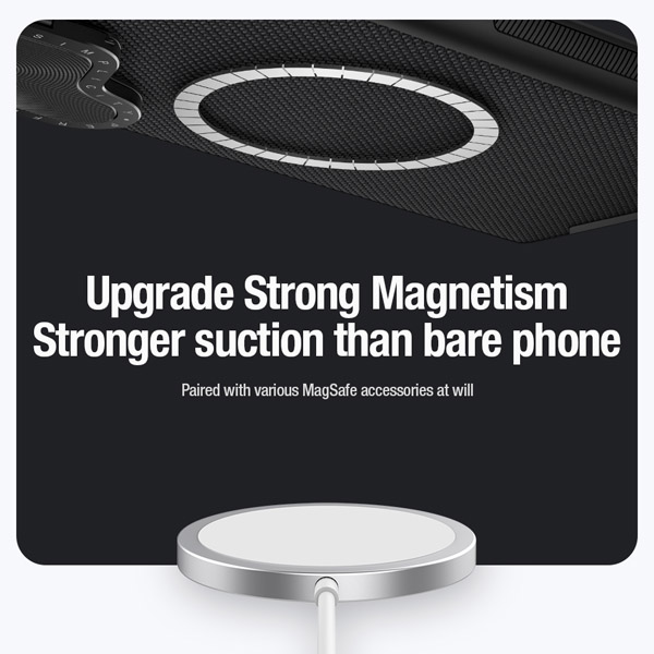 خرید قاب محافظ مگنتی کمرا استند نیلکین Samsung Galaxy S24 Ultra مدل Textured Prop Magnetic