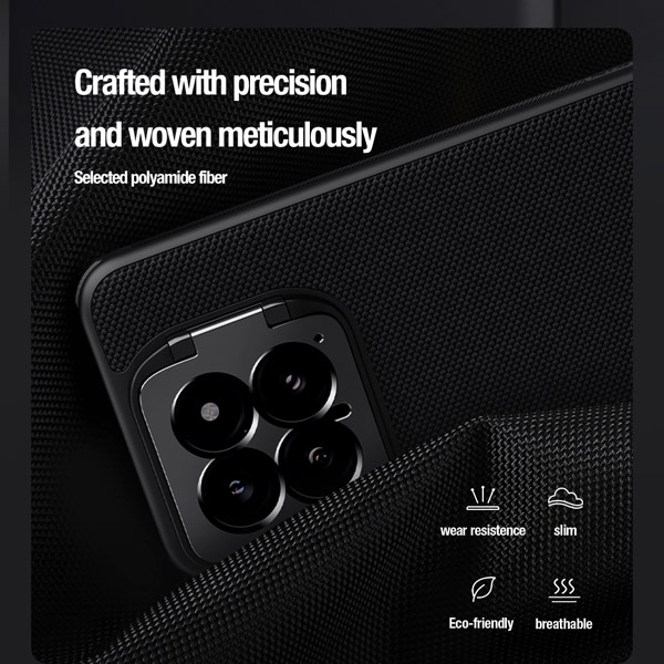 خرید قاب محافظ کمرا استند نیلکین Xiaomi 14 مدل Textured Prop