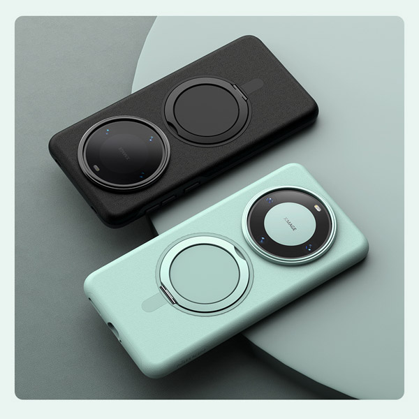 خرید قاب چرمی مگ سیف استند رینگی نیلکین Huawei Mate 60 Pro Plus مدل MagProp