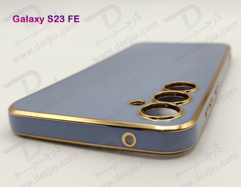 خرید قاب ژله ای فریم طلایی Samsung Galaxy S23 FE مدل My Case