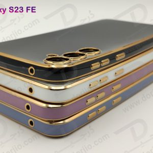 خرید قاب ژله ای فریم طلایی Samsung Galaxy S23 FE مدل My Case