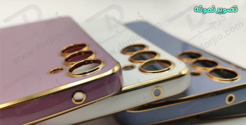 خرید قاب ژله ای فریم طلایی Samsung Galaxy S24 Plus مدل My Case