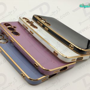 خرید قاب ژله ای فریم طلایی Samsung Galaxy S24 مدل My Case