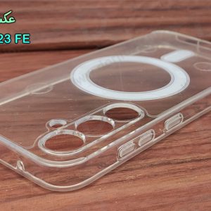 خرید قاب کریستالی شفاف مگنتی مگ سیف Samsung Galaxy S23 FE
