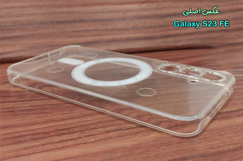 خرید قاب کریستالی شفاف مگنتی مگ سیف Samsung Galaxy S23 FE