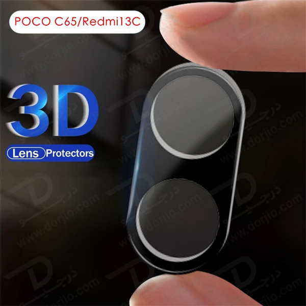 خرید محافظ لنز 9H شیشه ای Xiaomi Redmi 13C 4G مدل 3D