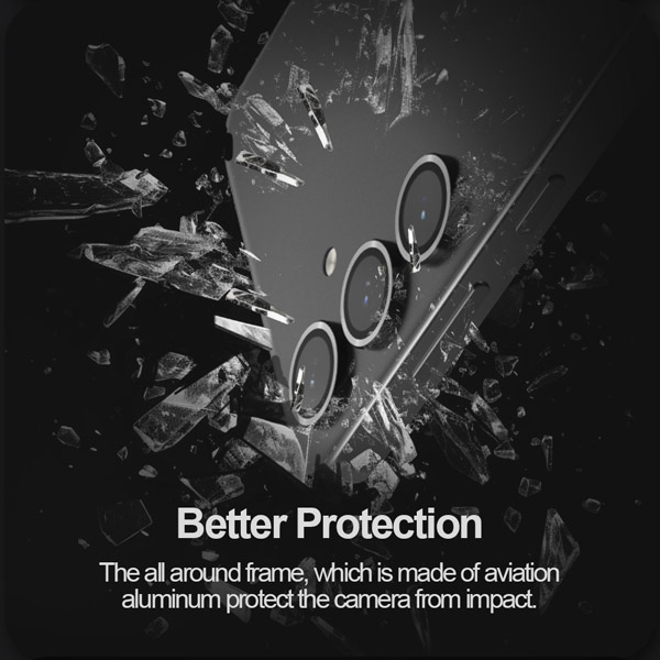 خرید محافظ لنز رینگی Samsung Galaxy S24 Plus همراه با ابزار نصب مارک نیلکین مدل CLR Film