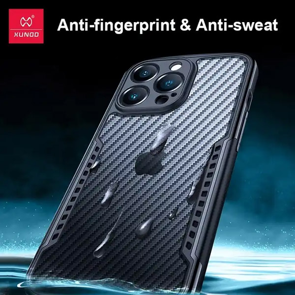 خرید کریستال شیلد دودی مات iPhone 15 Pro مارک XUNDD سری Game