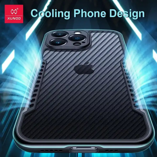 خرید کریستال شیلد دودی مات iPhone 15 Pro مارک XUNDD سری Game