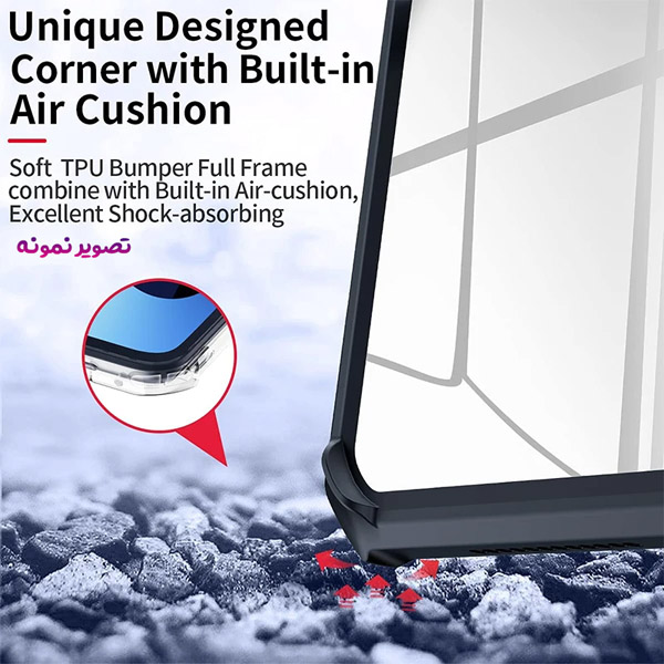 خرید کریستال شیلد شفاف پایه دار تبلت iPad Air 2022 مارک XUNDD سری Beatle
